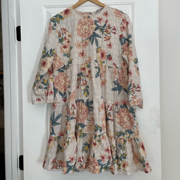 Zara | Oversized Floral Print Dress | Size M - Picture 5 of 6